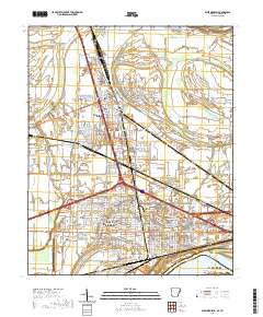 West Memphis 2020 topographic map thumbnail
