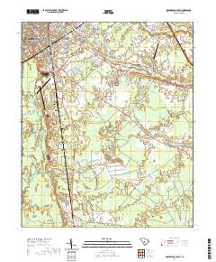 Orangeburg South 2020 topographic map thumbnail