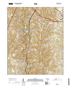 Pelzer 2020 topographic map thumbnail