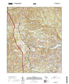 Blythewood 2020 topographic map thumbnail