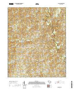 Dacusville 2020 topographic map thumbnail