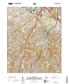 Fort Mill 2020 topographic map thumbnail