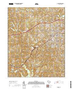 Gaffney 2020 topographic map thumbnail
