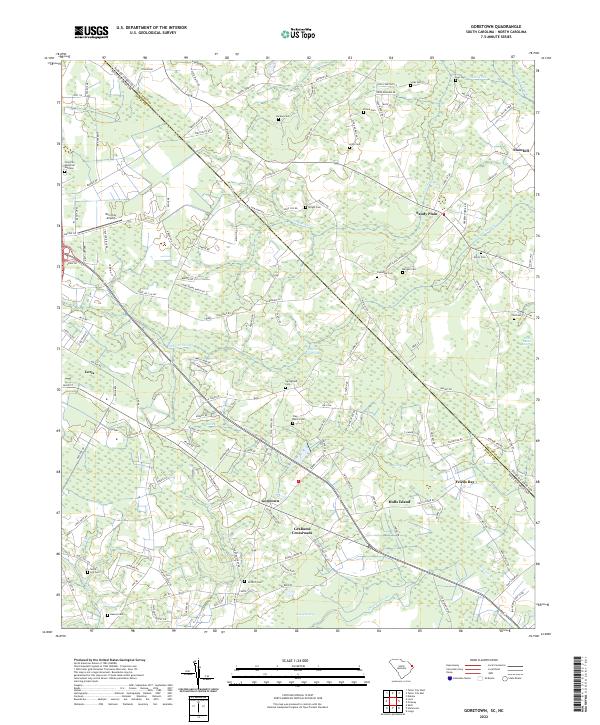 Goretown 2022 topographic map thumbnail