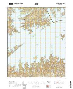 Lake Murray East 2020 topographic map thumbnail