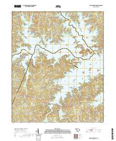 Lake Murray West 2020 topographic map thumbnail