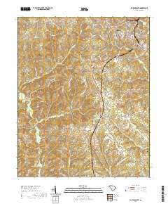 Laurens South 2020 topographic map thumbnail