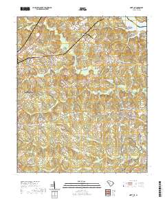 Ninety Six 2020 topographic map thumbnail