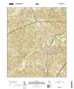 Hogansville 2020 topographic map thumbnail