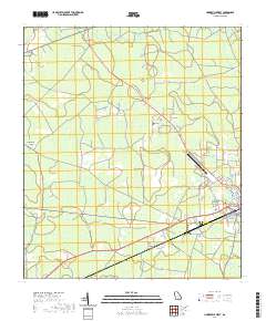 Homerville West 2020 topographic map thumbnail