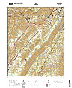 Hooker 2020 topographic map thumbnail