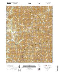 Jacks Gap 2020 topographic map thumbnail