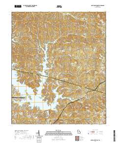 Lake Sinclair East 2020 topographic map thumbnail