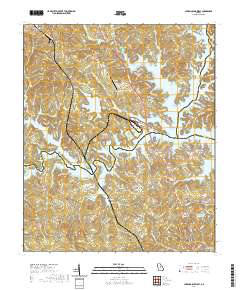 Lake Sinclair West 2020 topographic map thumbnail