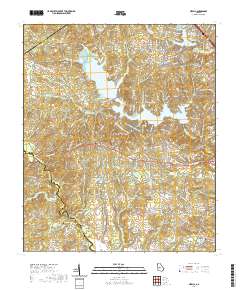 Lizella 2020 topographic map thumbnail