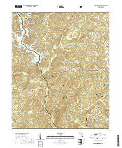 Lloyd Shoals Dam 2020 topographic map thumbnail