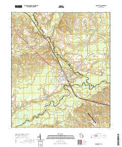 Lumber City 2020 topographic map thumbnail
