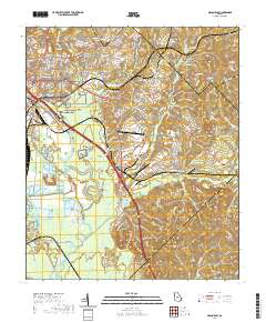 Macon East 2020 topographic map thumbnail