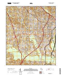 Macon West 2020 topographic map thumbnail