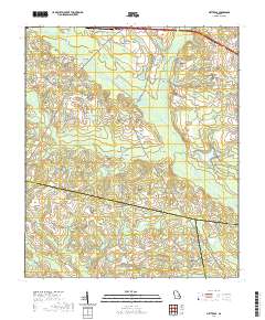 Metter SE 2020 topographic map thumbnail