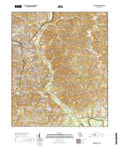 Milledgeville 2020 topographic map thumbnail