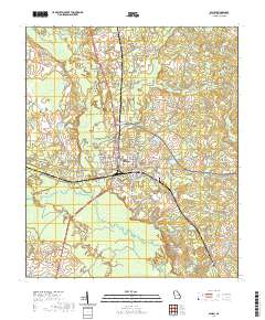 Millen 2020 topographic map thumbnail