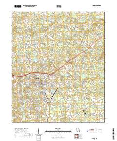 Monroe 2020 topographic map thumbnail