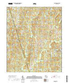 Newnan SW 2020 topographic map thumbnail