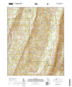 Nickajack Gap 2020 topographic map thumbnail