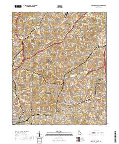Northeast Atlanta 2020 topographic map thumbnail