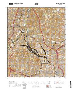 Northwest Atlanta 2020 topographic map thumbnail