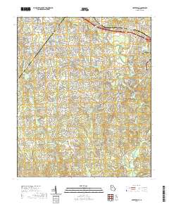 Porterdale 2020 topographic map thumbnail