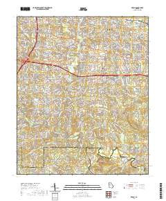 Redan 2020 topographic map thumbnail