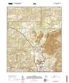 Rockmart North 2020 topographic map thumbnail