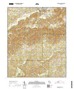 Rockmart South 2020 topographic map thumbnail