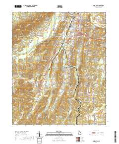Rome South 2020 topographic map thumbnail