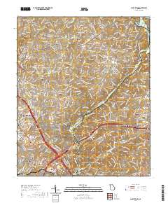 Sandy Springs 2020 topographic map thumbnail