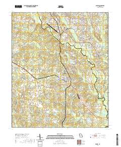 Senoia 2020 topographic map thumbnail