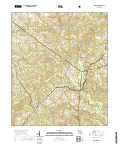 Shady Dale 2020 topographic map thumbnail