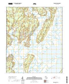 Shellman Bluff 2020 topographic map preview