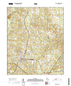 Social Circle 2020 topographic map thumbnail