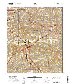 Southeast Atlanta 2020 topographic map thumbnail