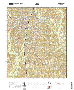Swainsboro 2020 topographic map thumbnail