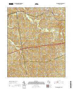 Tallapoosa South 2020 topographic map thumbnail