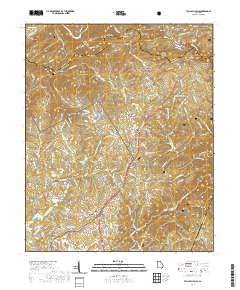 Tallulah Falls 2020 topographic map thumbnail