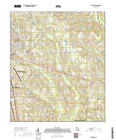 Tifton East 2020 topographic map thumbnail