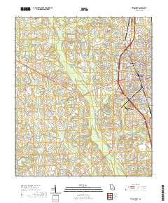 Tifton West 2020 topographic map thumbnail
