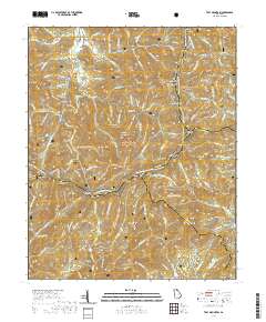 Tray Mountain 2020 topographic map thumbnail