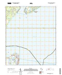 Tybee Island North 2020 topographic map thumbnail
