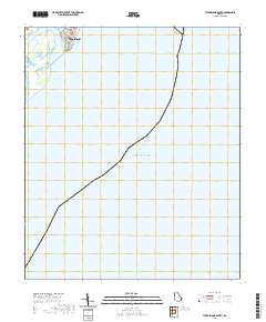 Tybee Island South 2020 topographic map thumbnail